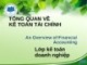 Bài giảng Kế toán tài chính: Chương 1 - Võ Minh Hùng