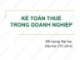 Bài giảng Kế toán thuế trong doanh nghiệp: Chương 1 - ĐH Thương Mại
