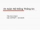 Bài giảng Mật mã và ứng dụng - Trần Đức Khánh
