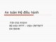 Bài giảng Mật mã và ứng dụng: An toàn Hệ điều hành - Trần Đức Khánh