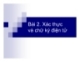 Bài giảng Công nghệ bảo mật và chữ ký điện tử: Bài 2