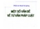 Bài giảng Một số vấn đề về tư vấn pháp luật – Khái quát chung về tư vấn pháp luật