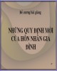 Bài giảng Những quy định mới của hôn nhân gia đình