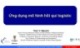 Bài giảng Ứng dụng mô hình hồi quy Logistic
