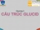 Bài giảng Hóa sinh – Chương 3: Cấu trúc glucid
