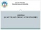 Bài giảng Quản trị marketing - Chương 8: Quản trị sản phẩm và thương hiệu