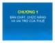 Bài giảng Thuế: Chương 1 - Nguyễn Đăng Khoa