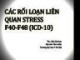 Bài giảng Các rối loạn liên quan Stress - ThS. Bùi Văn San